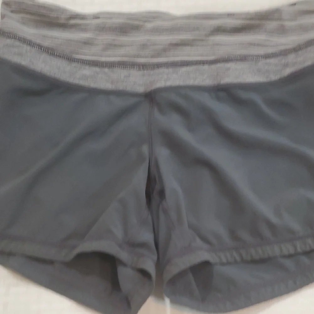 lululemon athletica Black Shorts with Heather Gray Waistband - Picture 2 of 11